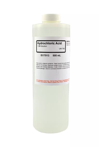 HYDROCHLORIC ACID SOL 1.0M 500ML
