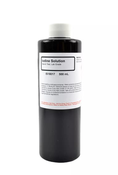 IODINE SOLUTION (STARCH TEST) L/G 500ML