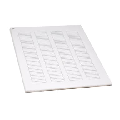 Label Sheets, Cryo, 38x6mm, for Microplates, 20 Sheets, 156 Labels per Sheet, White