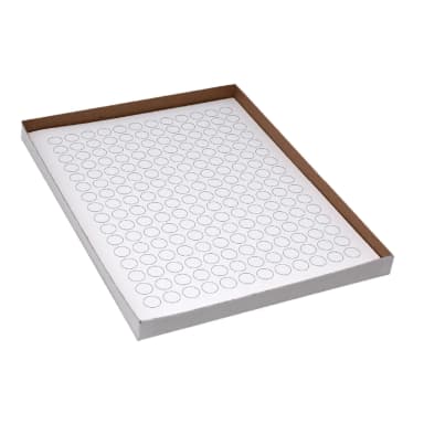 Label Sheets, Cryo, 13mm Dots, for 1.5-2mL Tubes, 20 Sheets, 192 Labels per Sheet, White