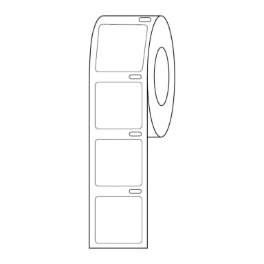 Label Roll, Cryo, Direct Thermal, 22x22mm, for Microscope Slides, White