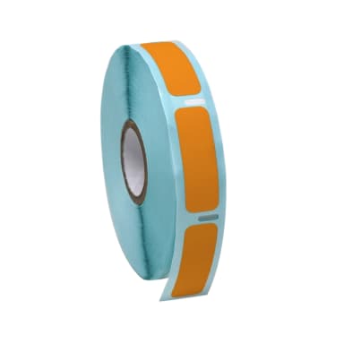 Label Roll, Cryo, Direct Thermal, 38x13mm, for Cryogenic Vials, Orange
