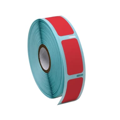 Label Roll, Cryo, Direct Thermal, 38x19mm, for Large Vials and Tubes, Red