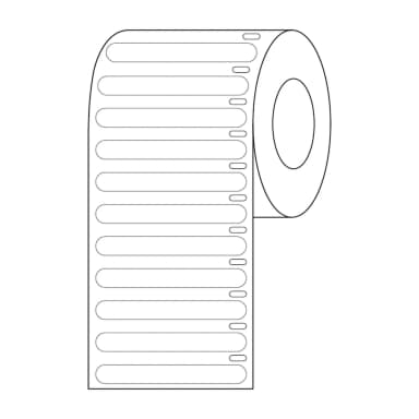 Label Roll, Cryo, Direct Thermal, 51x6mm, for Microplates, White