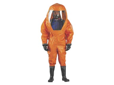 MICROCHEM ALPHATEC 686000 LEVEL A GASTIGHT SUIT ATTACHED BARRIER GLV SIZE S