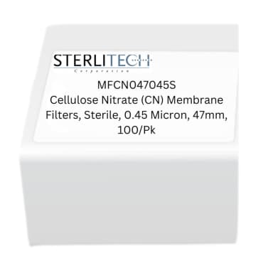 Cellulose Nitrate (CN) Membrane Filters, , Sterile, 0.45 Micron, 47mm, 100/Pk