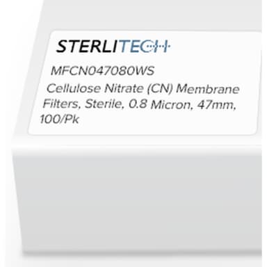 Cellulose Nitrate (CN) Membrane Filters, , Sterile, 0.8 Micron, 47mm, 100/Pk