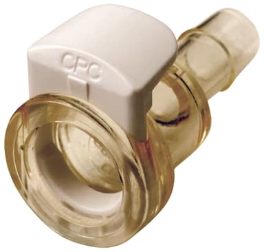 CPC MPC Connector Coupling Body (Female) MPC17004T39 - MPC to 1/4" HB, Non-Valved, Polysulfone (PS), Class VI, 250/PK