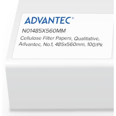 Qualitative Filter Papers No.1, 485 x 560mm, 100/pk