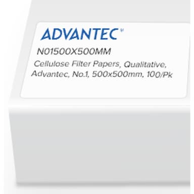 Qualitative Filter Papers No.1, 500 x 500mm, 100/pk