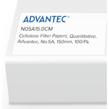Quantitative Filter Papers No.5A, 150mm, 100/pk