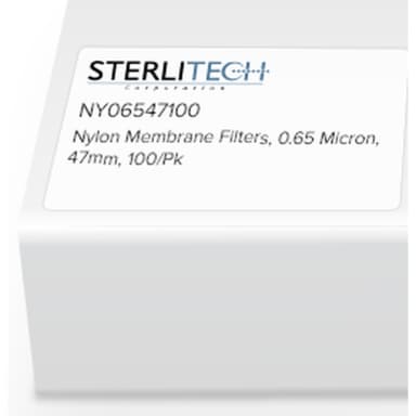 Nylon Membrane Filters, 0.65 Micron, 47mm, 100/Pk