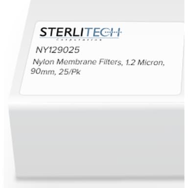 Nylon Membrane Filters, 1.2 Micron, 90mm, 25/Pk