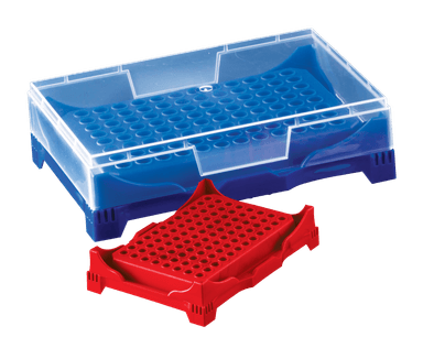 Abdos PCR Work Rack, Polypropylene (PP) Assorted Colors, 5/CS