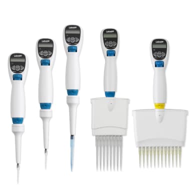 Labnet, Excel Electronic 8-Channel Pipettor, 10-200µL, 120V