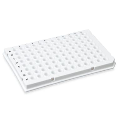 01W 0.1mL 96-Well PCR Plate, Low Profile, Half Skirt (Light Cycler-style) White - CS/100