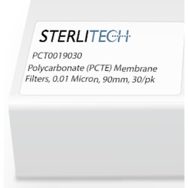Polycarbonate (PCTE) Membrane Filters, 0.01 Micron, 90mm, 30/pk