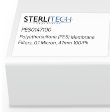 Polyethersulfone (PES) Membrane Filters, 0.1 Micron, 47mm 100/Pk