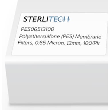 Polyethersulfone (PES) Membrane Filters, 0.65 Micron, 13mm, 100/Pk