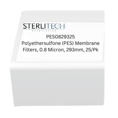 Polyethersulfone (PES) Membrane Filters, 0.8 Micron, 293mm, 25/Pk