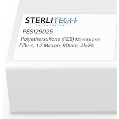 Polyethersulfone (PES) Membrane Filters, 1.2 Micron, 90mm, 25/Pk