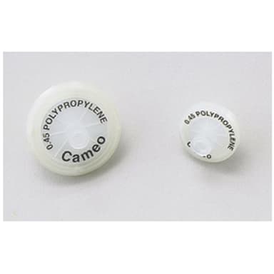 Polypropylene Syringe Filters, Hydrophobic, Cameo, 0.45 Micron, 17mm, 500/pk