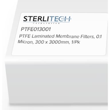 PTFE Laminated Membrane Filters, 0.1 Micron, 300 x 3000mm, 1/Pk