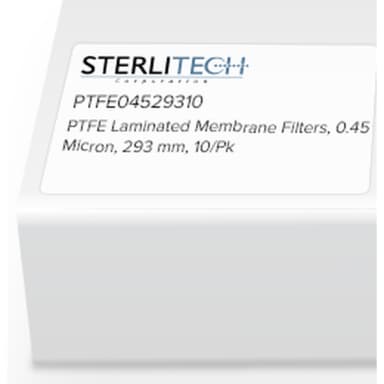 PTFE Laminated Membrane Filters, 0.45 Micron, 293mm, 10/Pk