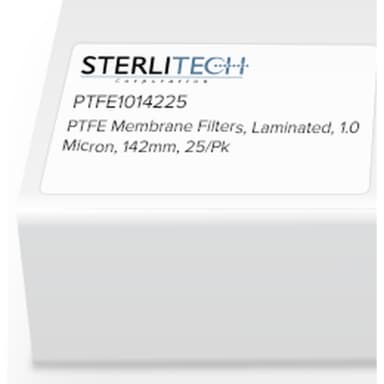 PTFE Laminated Membrane Filters, 1.0 Micron, 142mm, 25/Pk
