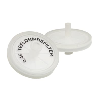 PTFE Syringe Filters, with Prefilter, Cameo, 0.45 Micron, 30mm, 500/pk