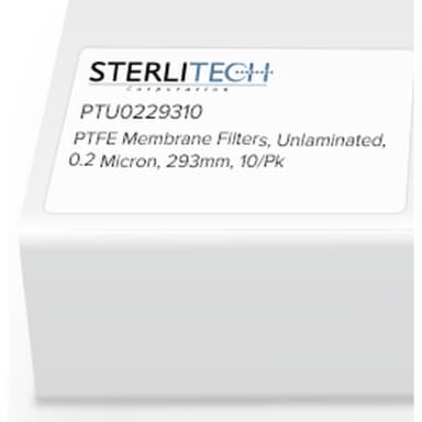 PTFE Unlaminated Membrane Filters, 0.2 Micron, 293mm, 10/Pk