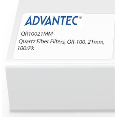 Quartz Fiber Filters, QR-100, 21mm, 100/Pk