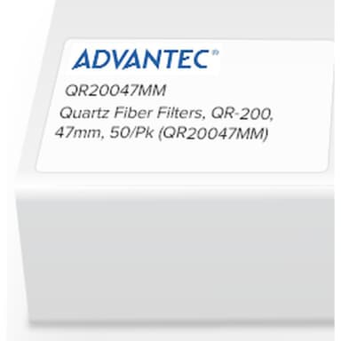 Quartz Fiber Filters, QR-200, 47mm, 50/Pk