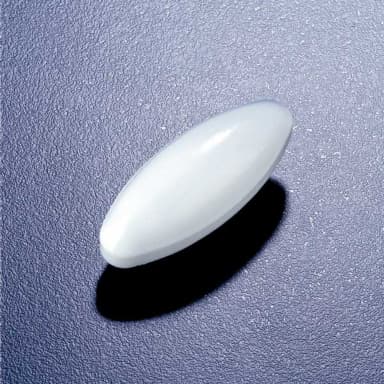 Stir bar, oval, PTFE, 35mm long x 16 mm OD