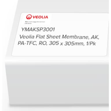 SUEZ (GE) Flat Sheet Membrane, AK, PA-TFC, RO, 305 x 305mm, 1/Pk
