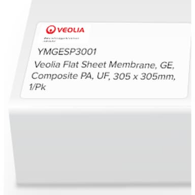 SUEZ (GE) Flat Sheet Membrane, GE, Composite PA, UF, 305 x 305mm, 1/Pk