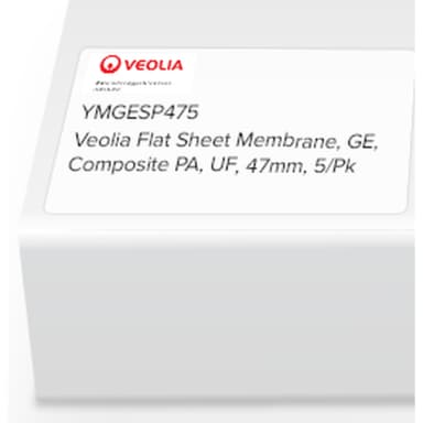 SUEZ (GE) Flat Sheet Membrane, GE, Composite PA, UF, 47mm, 5/Pk