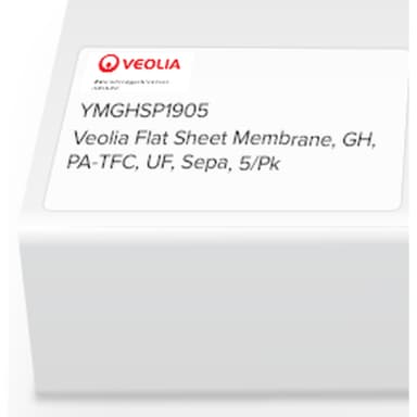 SUEZ (GE) Flat Sheet Membrane, GH, PA-TFC, UF, Sepa, 5/Pk