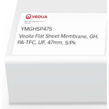 SUEZ (GE) Flat Sheet Membrane, GH, PA-TFC, UF, 47mm, 5/Pk