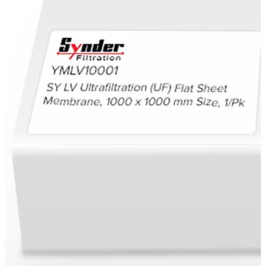Synder Flat Sheet Membrane, LV, PES, UF, 1000 x 1000mm, 1/Pk