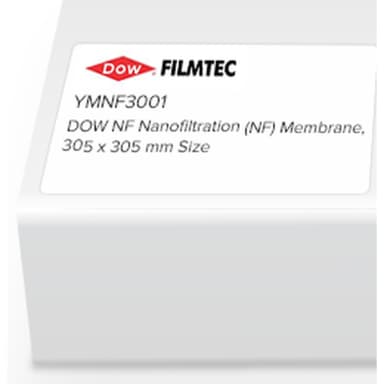 Dow Filmtec Flat Sheet Membrane, PA-TFC, NF, 305 x 305mm, 1/Pk