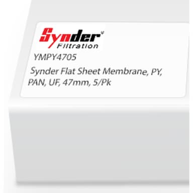 Synder Flat Sheet Membrane, PY, PAN, UF, 47mm, 5/Pk