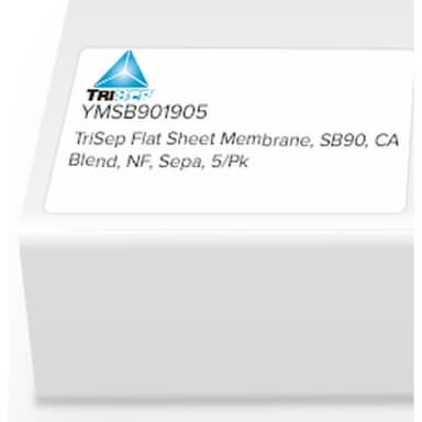 TriSep Flat Sheet Membrane, SB90, CA Blend, NF, Sepa, 5/Pk