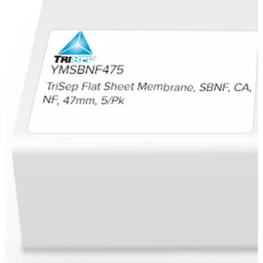 TriSep Flat Sheet Membrane, SBNF, CA, NF, 47mm, 5/Pk