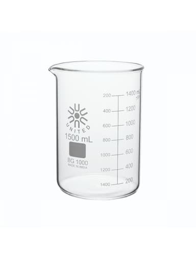 Beakers, Low Form, Borosilicate Glass, 1500Ml
