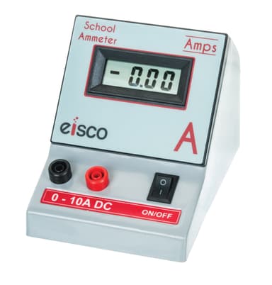 Digital Ammeter, 0-10 Amps - LCD Type, Large Display - Portable