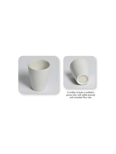 Crucibles, Porous Bottom, Porcelain 25 Ml, 5.0 Micron