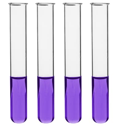 Test Tubes, 20ml - Borosilicate 3.3 Glass - 1.2mm Thick Walls, Beaded Rim - Superior Heat & Chemical Durability - 5.9" Tall, 0.7" Diameter, 48PK