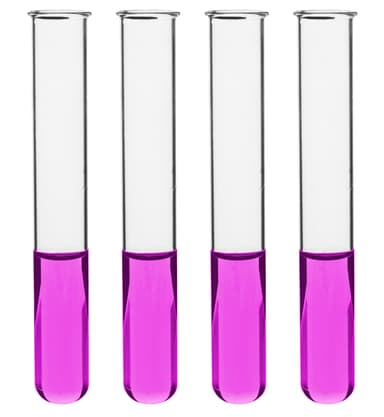 Test Tubes, 25ml - Borosilicate 3.3 Glass - 1.2mm Thick Walls, Beaded Rim - Superior Heat & Chemical Durability - 5.9" Tall, 0.7" Diameter, 24PK