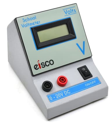 Digital Voltmeter, 0 -20V DC, Accuracy +1 Digit, Portable, Large LCD Display